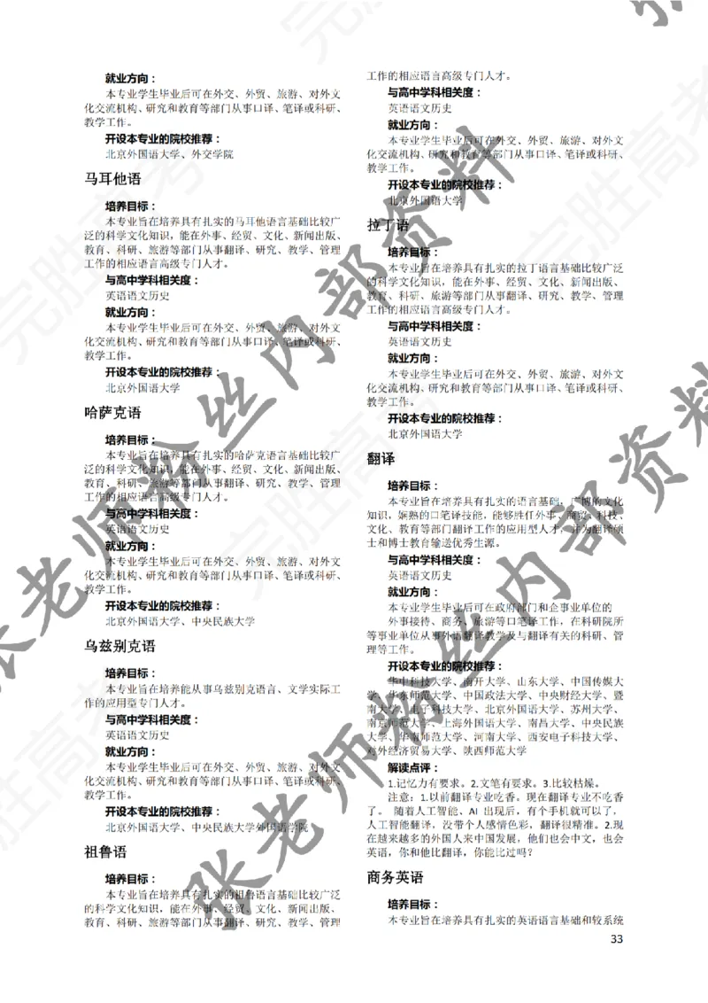 1-《大学专业解读》_纯图版_必看高考志愿填报指南课程（价值5999）_张雪峰高考志愿填报合集_6&mdash;电子书与电子资料