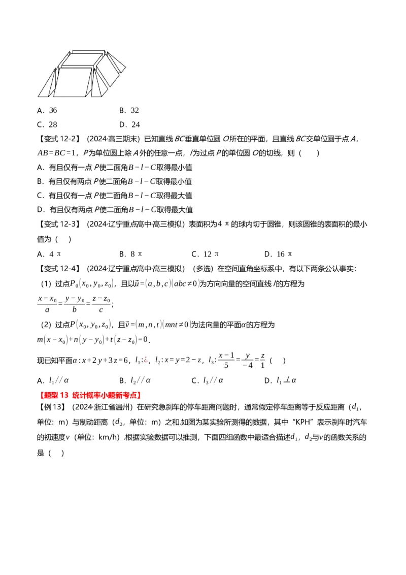 新题型01新高考新结构二十一大考点汇总（原卷版）_2.2025数学总复习_2024年新高考资料_3.2024专项复习_2024年高考数学热点&middot;重点&middot;难点专练（新高考专用）