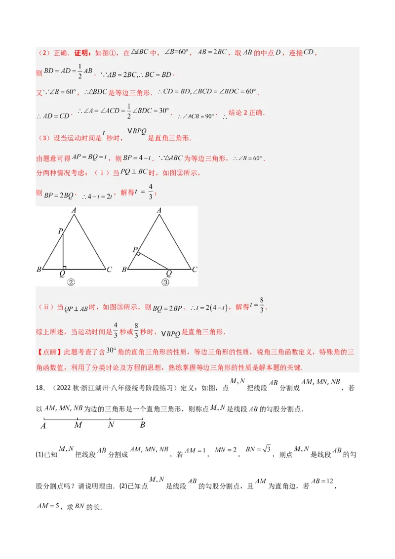 专题06直角三角形中的分类讨论模型（教师版）_初中数学_八年级数学下册（人教版）_常见几何模型全归纳-V13_2024版