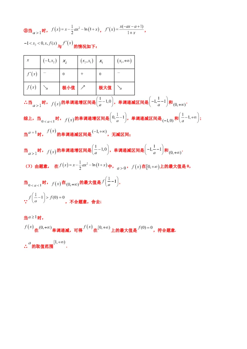 押北京卷第20题导数解答题（解析版）_2.2025数学总复习_2024年新高考资料_5.2024三轮冲刺_备战2024年高考数学临考题号押题（北京专用）322768321