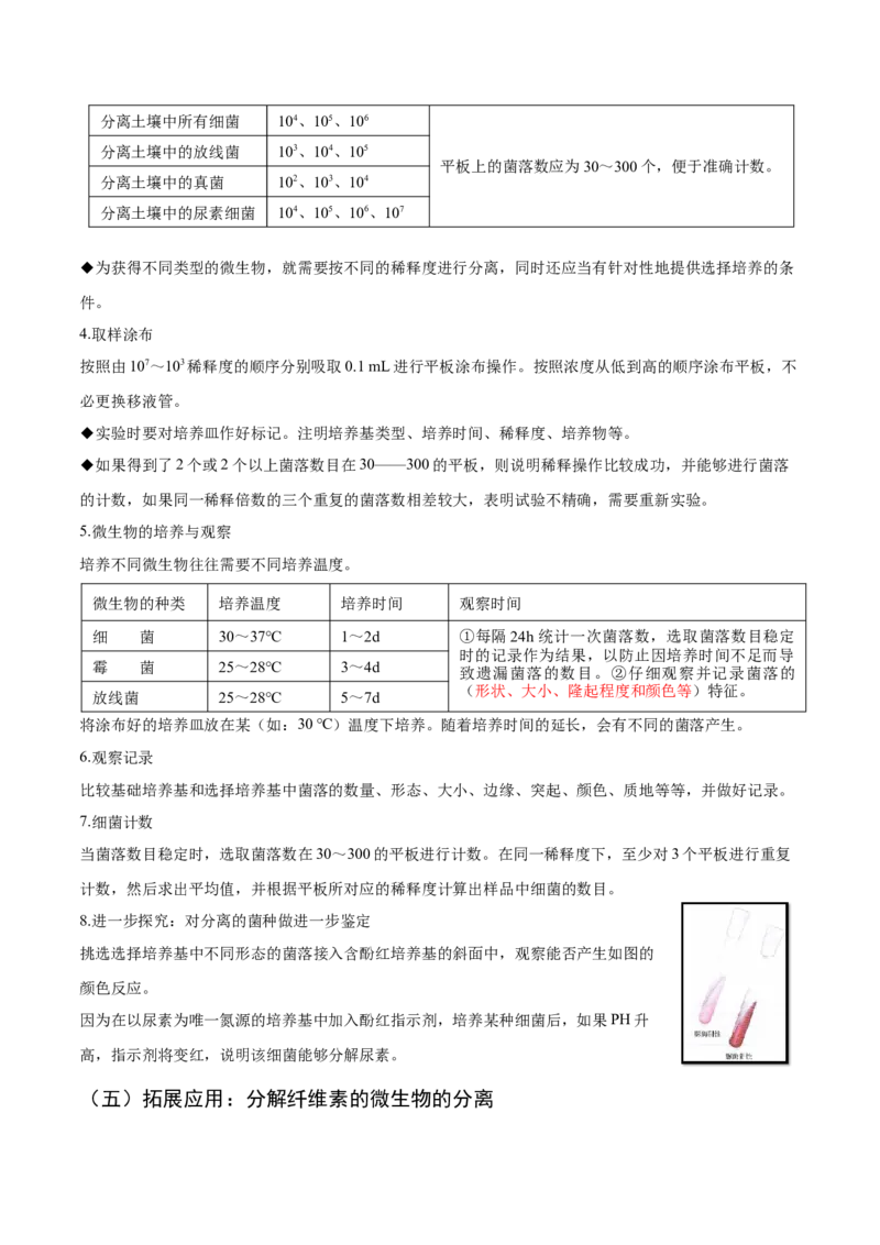 1.2微生物的培养技术和应用-高二生物课后培优分级练（人教版2019选择性必修3）（原卷版）_高中九科知识点归纳。_人教版高中Word电子版试卷练习试题知识点全科_高中生物试卷习题_选修3