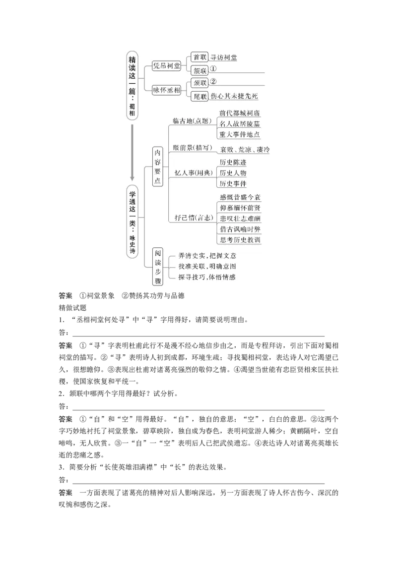 板块3古诗阅读与鉴赏学案39　赏析语言之炼字与语言风格&mdash;精微品&ldquo;字&rdquo;，整体赏&ldquo;格&rdquo;_01高考语文_6赠通用版（老高考）复习资料_一轮复习_2023年语文老高考一轮复习（通用版）