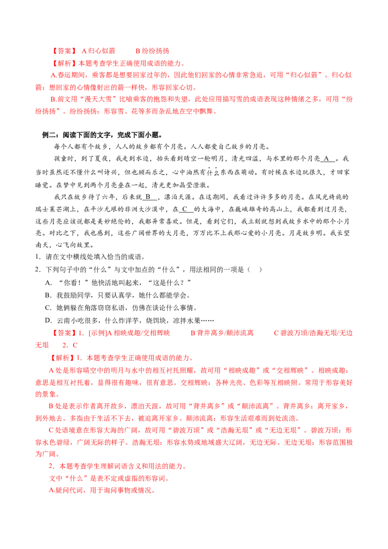 专题23词语运用题（讲义）（解析版）_01高考语文_52025年新高考资料_二轮复习_01高考语文等多个文件_上好课2025年高考语文二轮复习讲练测（新高考通用）