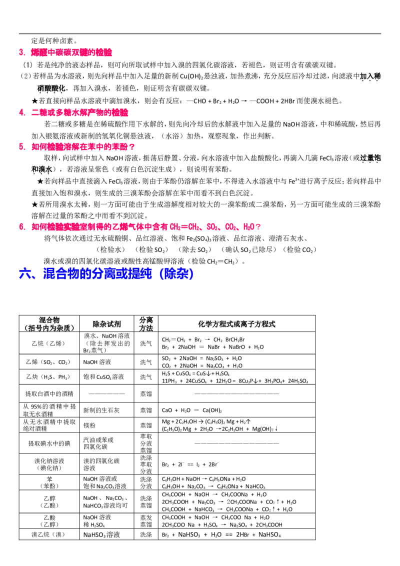 化学_高考化学有机推断题解析_侧重知识梳理_25页_高中九科知识点归纳。_化学