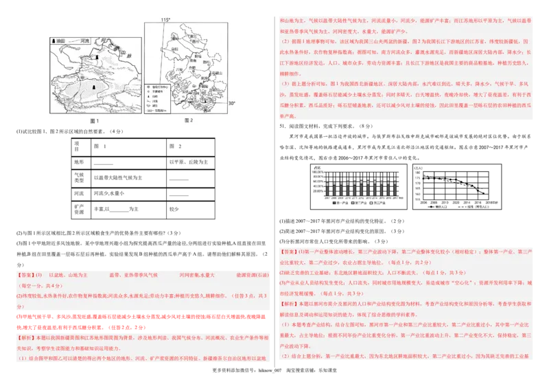 2022-2023学年地理下学期期中巩固卷（解析版）_高中九科知识点归纳。_人教版高中Word电子版试卷练习试题知识点全科_高中地理试卷习题_地理选修_选修3