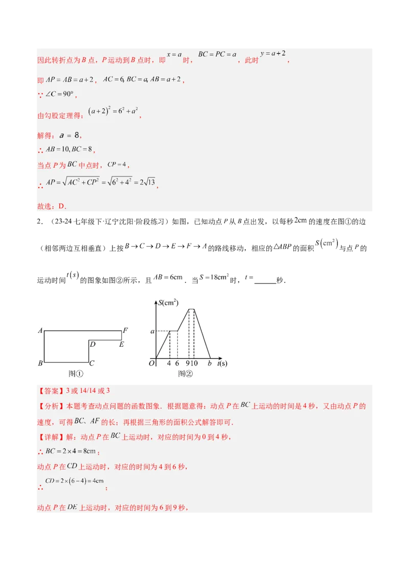 专题06一次函数易错必刷题型专训（72题24个考点）（教师版）_初中数学_八年级数学下册（人教版）_重难点专题提升-V7_2024版