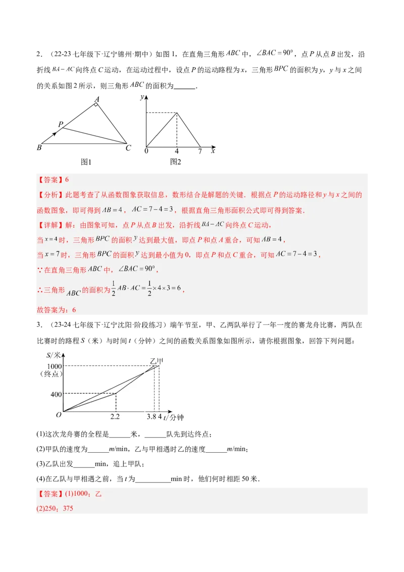 专题06一次函数易错必刷题型专训（72题24个考点）（教师版）_初中数学_八年级数学下册（人教版）_重难点专题提升-V7_2024版