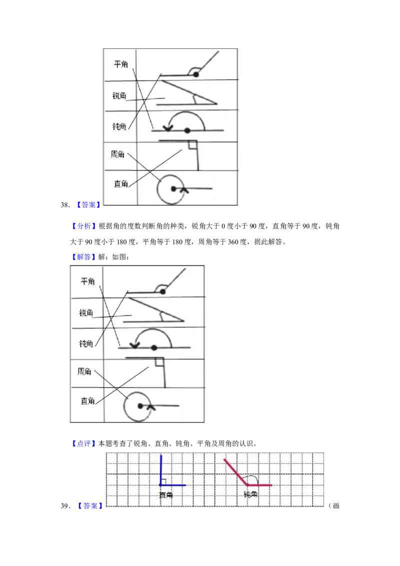 第七单元角的初步认识操作题（真题提高卷）二年级下册数学专项培优卷（苏教版）_二年级数学下册（苏教版）_第四套_专项练习