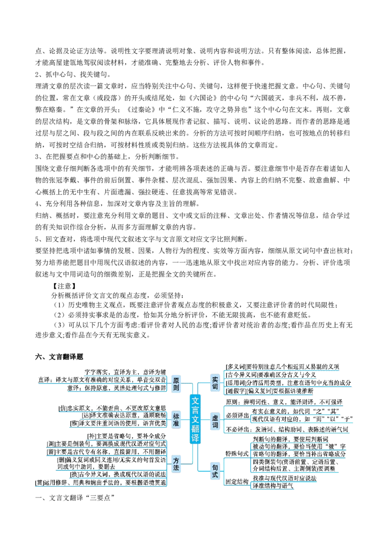 文言文阅读第一课（讲义）（解析版）_01高考语文_5.22025年新高考资料_2025年高考语文一轮复习讲练测（新教材新高考）