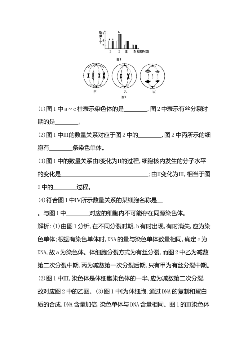 《一减数分裂》课后习题_高中九科知识点归纳。_人教版高中Word电子版试卷练习试题知识点全科_高中生物试卷习题_生物必修_必修2_人教版生物必修二单元测试（012份）_1、单元测试