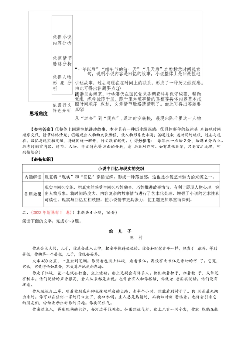 专题02小说阅读题型归类（解析版）_01高考语文_52025年新高考资料_二轮复习_2025年高考语文二轮热点题型归纳与变式演练（新高考通用）339798018_题型突破