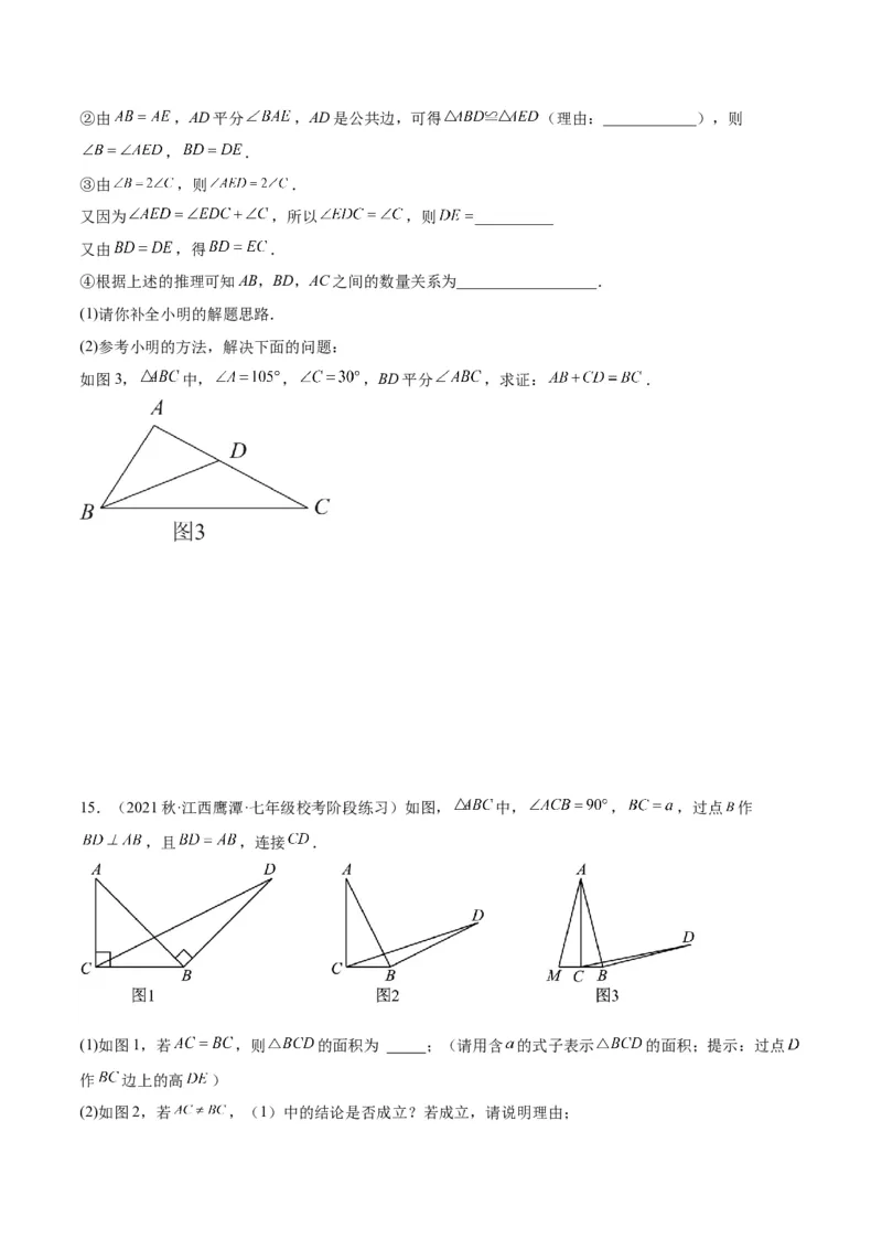 专题10轴对称中的翻折、旋转问题专训（学生版）_初中数学_八年级数学上册（人教版）_重难点专题提升-V7_2024版