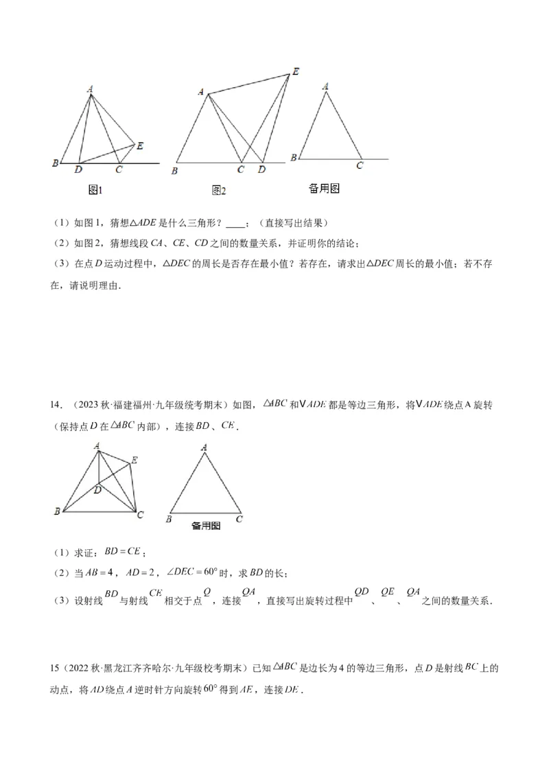 专题10轴对称中的翻折、旋转问题专训（学生版）_初中数学_八年级数学上册（人教版）_重难点专题提升-V7_2024版