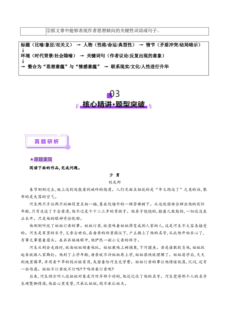 专题09主旨探究题（讲义）（解析版）_01高考语文_52025年新高考资料_二轮复习_01高考语文等多个文件_上好课2025年高考语文二轮复习讲练测（新高考通用）