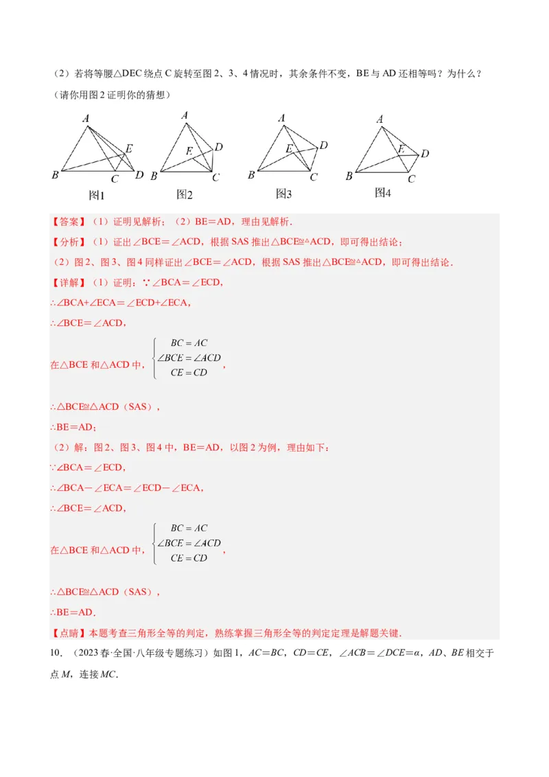 专题06全等三角形常见五种辅助线添法专训（教师版）_初中数学_八年级数学上册（人教版）_重难点专题提升-V7_2024版