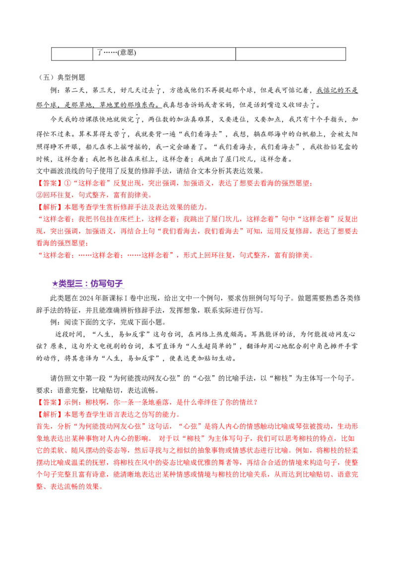 专题26修辞手法题（讲义）（解析版）_01高考语文_52025年新高考资料_二轮复习_上好课2025年高考语文二轮复习讲练测（新高考通用）3379498