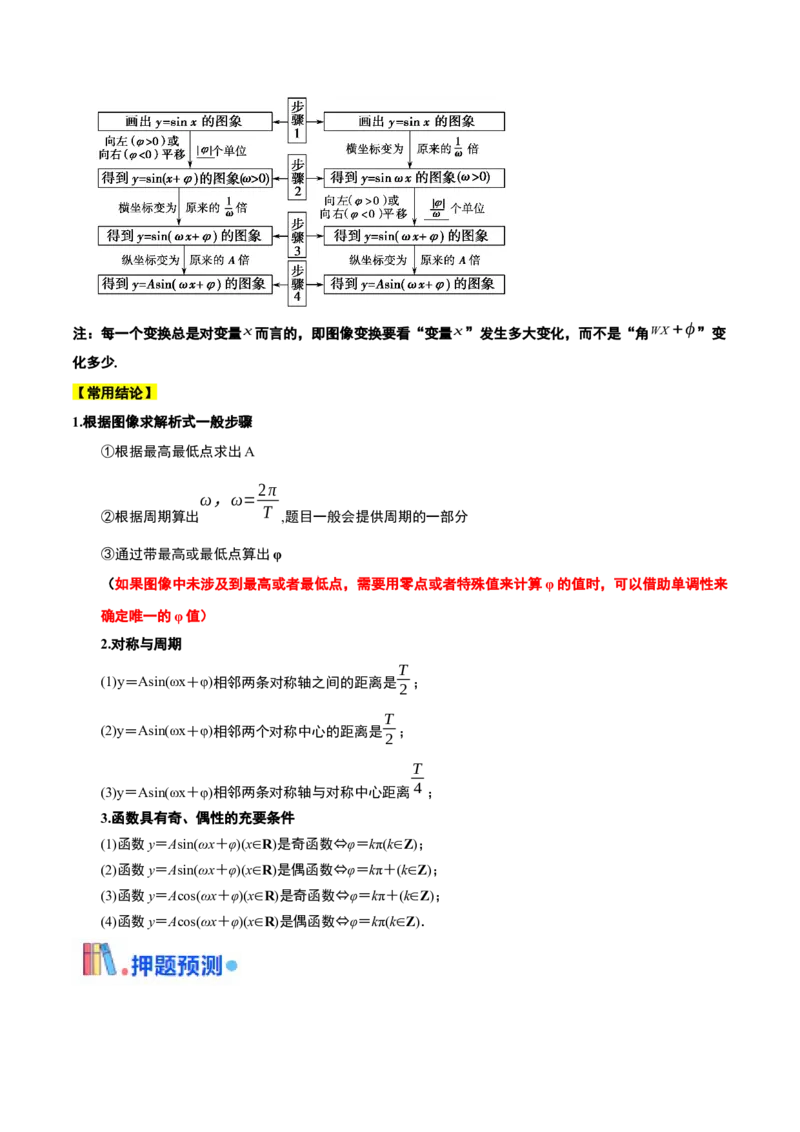 押天津卷第7~9题教师版_2.2025数学总复习_2024年新高考资料_5.2024三轮冲刺_备战2024年高考数学临考题号押题（天津专用）323409112