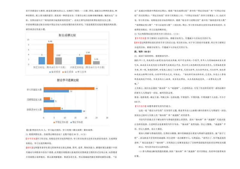 原创（新高考）2021届高考考前冲刺卷语文（十四）教师版_01高考语文_12021年新高考资料_2021届高考考前冲刺卷（新高考）5_原创（新高考）2021届高考考前冲刺卷语文（十四）