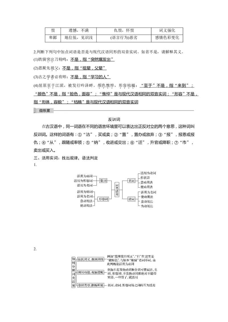 第3部分传统文化阅读文言文（考点部分）任务组三任务一勤于积累，善于推断，精解实词含义_01高考语文_22022年新高考资料_2022年一轮复习各版本_914