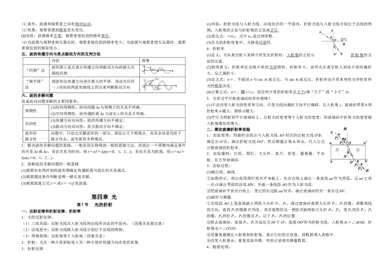 章节知识点总结-高二上学期物理人教版（2019）必修三选修一选修二__高中九科知识点归纳。_人教版高中Word电子版试卷练习试题知识点全科_高中物理试卷习题_物理选修_选修1