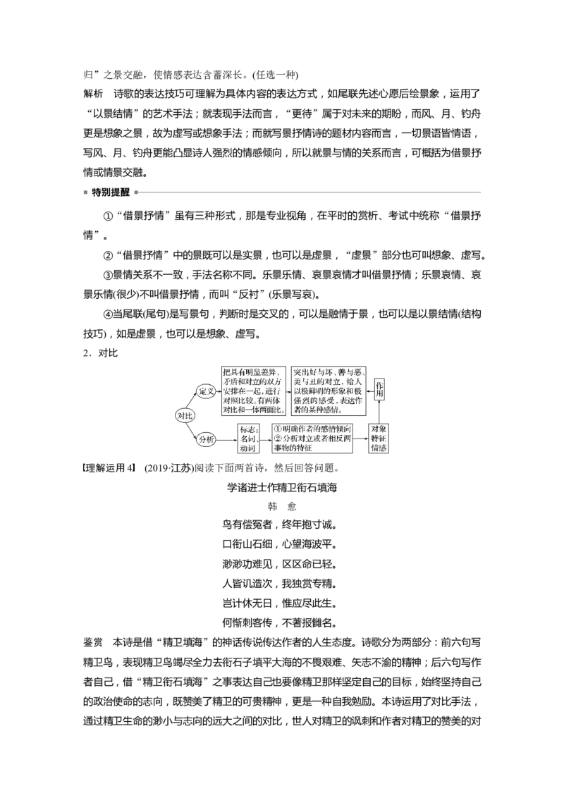 第4部分传统文化阅读古诗词任务组三任务三&ldquo;法&rdquo;&ldquo;情&rdquo;合一，鉴赏表达技巧_01高考语文_22022年新高考资料_2022年一轮复习各版本