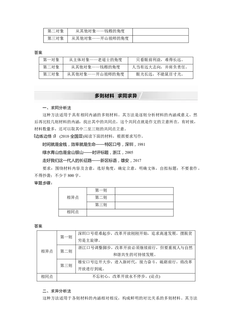 第4部分专题17Ⅰ突破二明确类型，抓住核心，精准新材料作文审题立意_01高考语文_22022年新高考资料_2022年一轮复习各版本_1.2022年高考语文一轮复习通用版