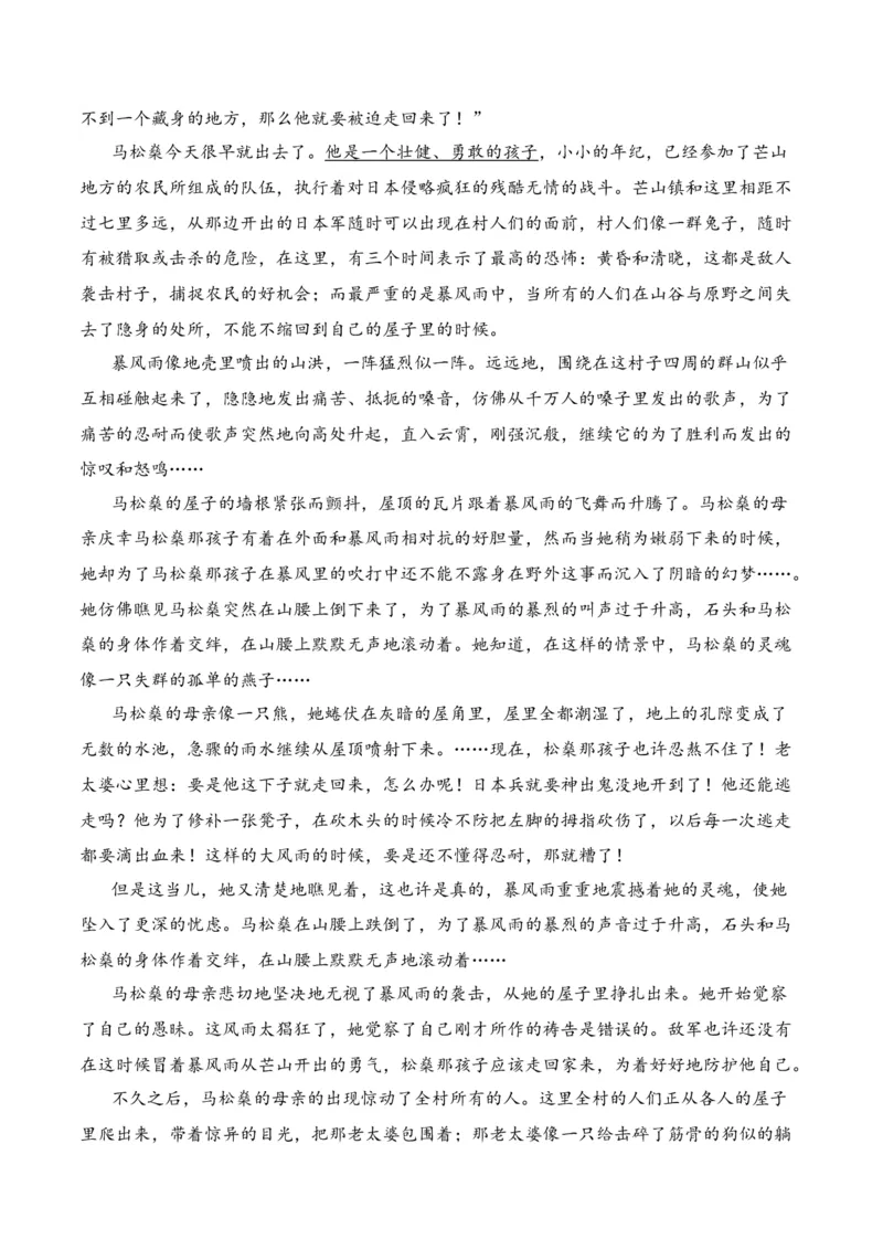 第3节赏析环境描写-口袋书2024年高考语文一轮复习知识清单（全国通用）（解析版）_01高考语文_通用版（老高考）复习资料_2024年复习资料_第3章文学类文本阅读（一）小说