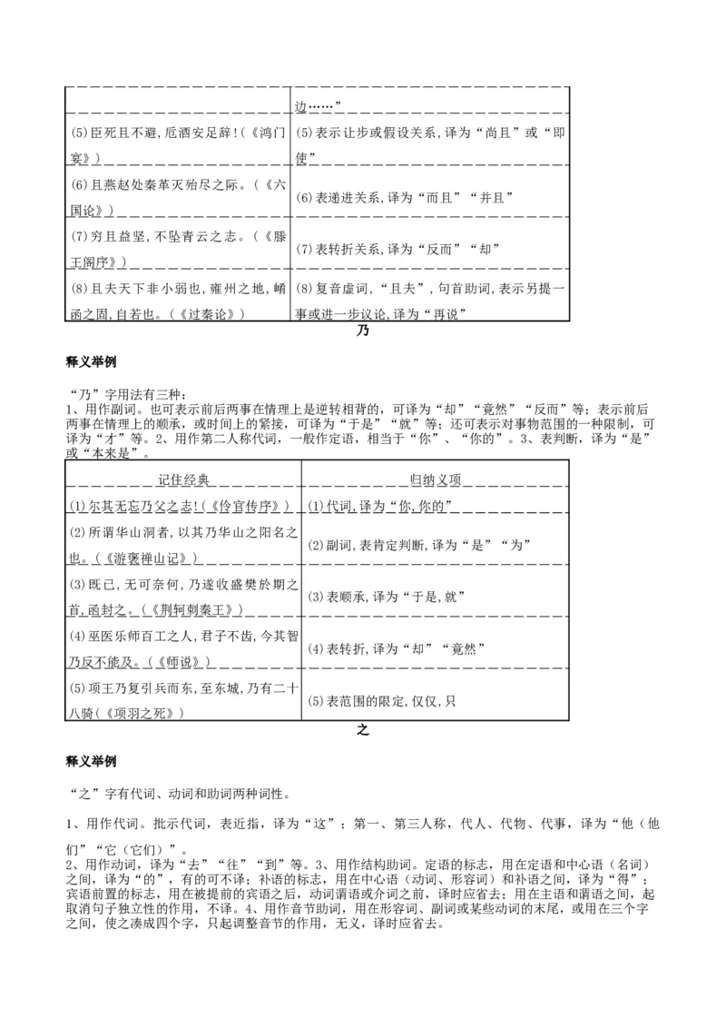 第12讲文言虚词的理解和翻译（讲义）（解析版）_01高考语文_52025年新高考资料_一轮复习_2025年高考语文一轮复习讲练测_文言文阅读