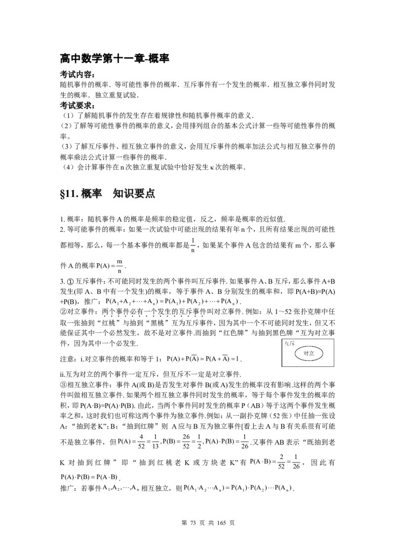 数学_高考数学知识点总结及解题思路_122页_高中九科知识点归纳。_数学