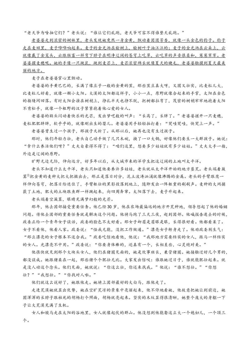 第02讲赏析情节（测试）（原卷版）_01高考语文_52025年新高考资料_一轮复习_2025年高考语文一轮复习讲练测_小说阅读