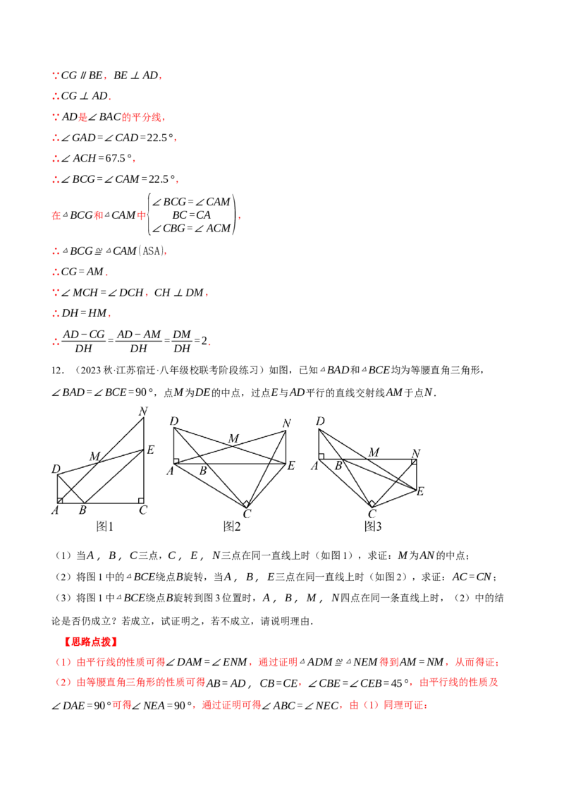 专题13.3三角形中的几何综合（压轴题专项讲练）（人教版）（教师版）_初中数学_八年级数学上册（人教版）_压轴题专项-V5_2024版