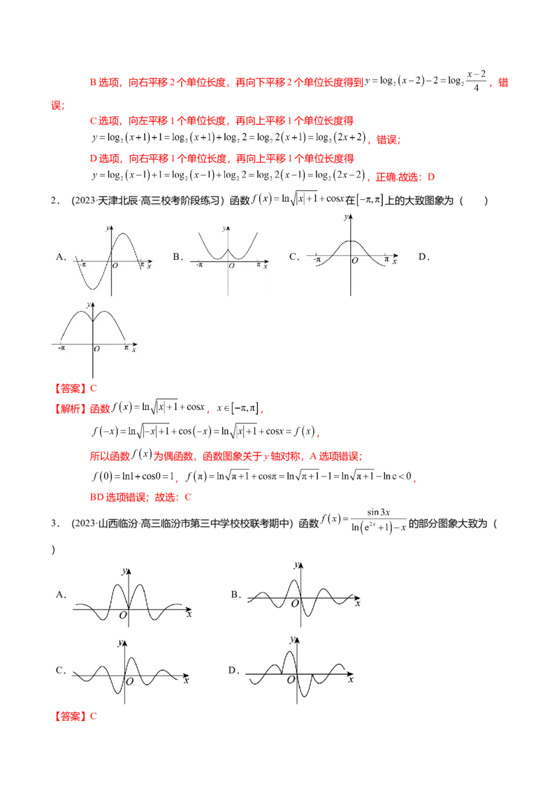 热点2-3函数的图象及零点问题（8题型+满分技巧+限时检测）（解析版）_2.2025数学总复习_2024年新高考资料_3.2024专项复习_2024年高考数学热点&middot;重点&middot;难点专练（新高考专用）