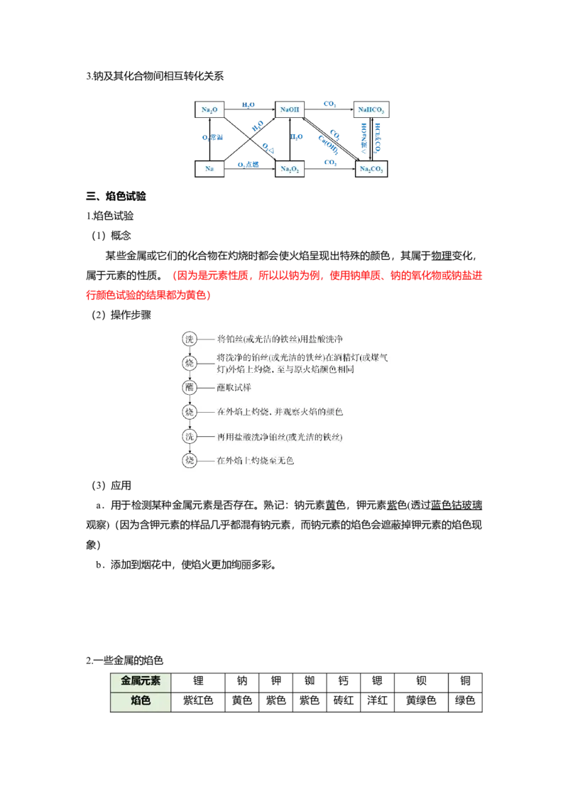 高一上学期化学人教版（2019）必修第一册课本知识点汇总_高中九科知识点归纳。_人教版高中Word电子版试卷练习试题知识点全科_高中化学试卷习题_化学必修_必修1
