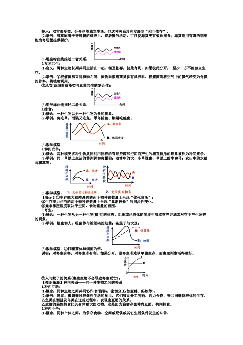 选择性必修2知识总结高二上学期生物人教版选择性必修2_高中九科知识点归纳。_人教版高中Word电子版试卷练习试题知识点全科_高中生物试卷习题_生物选修_选修2