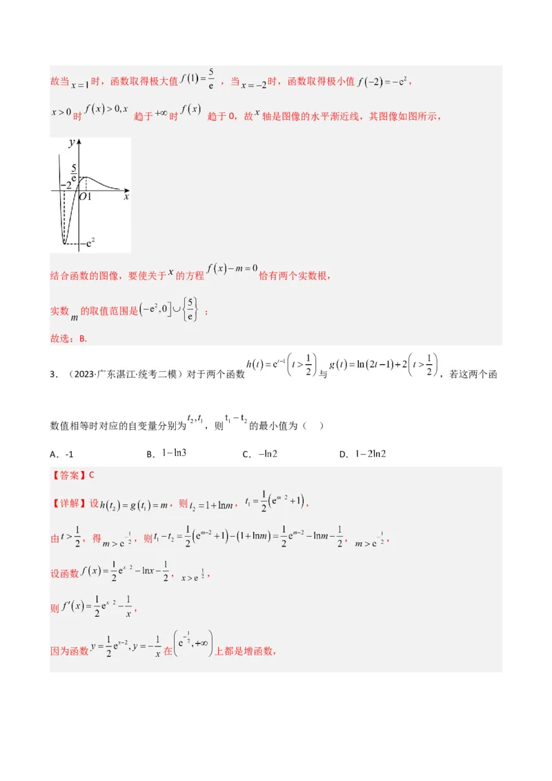 秘籍12导数小题归类（9大题型）（解析版）_2.2025数学总复习_2023年新高考资料_备战2023年高考数学抢分秘籍（新高考专用）