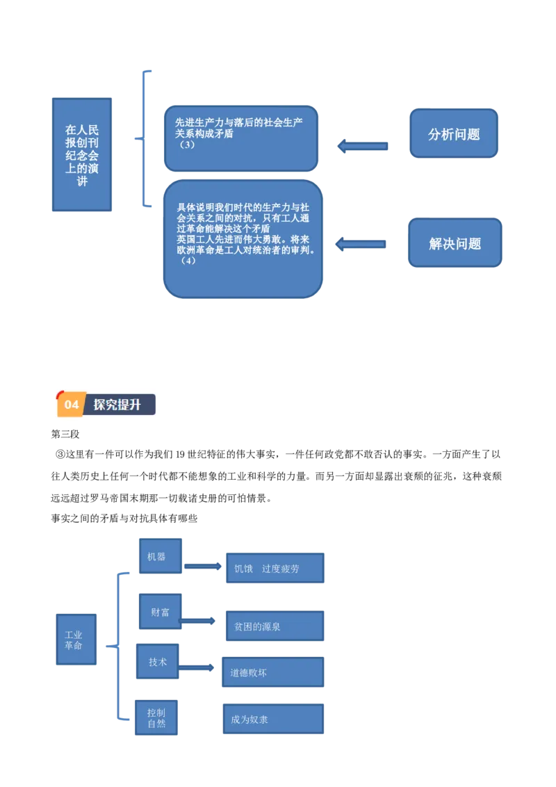 10.1《在〈人民报〉创刊纪念会上讲话》（同步学案）（教师版）_高语_高中语文_必修下册_同步讲义