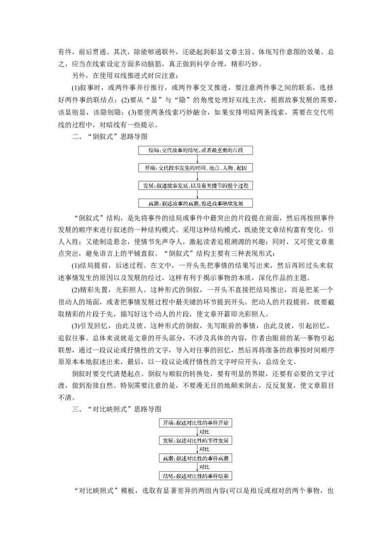 第11部分写作任务组三任务一叙事曲折，构思精巧，行文跌宕新奇_01高考语文_22022年新高考资料_2022年一轮复习各版本_3.1.2022年高考语文一轮复习新高考2-鲁辽琼京津适用