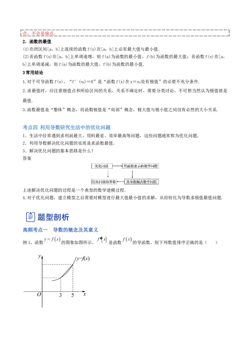 第01讲一元函数的导数及其应用（讲）-2023年高考数学一轮复习讲练测（全国通用）（原卷版）_2.2025数学总复习_赠品通用版（老高考）复习资料_一轮复习_专题04导数