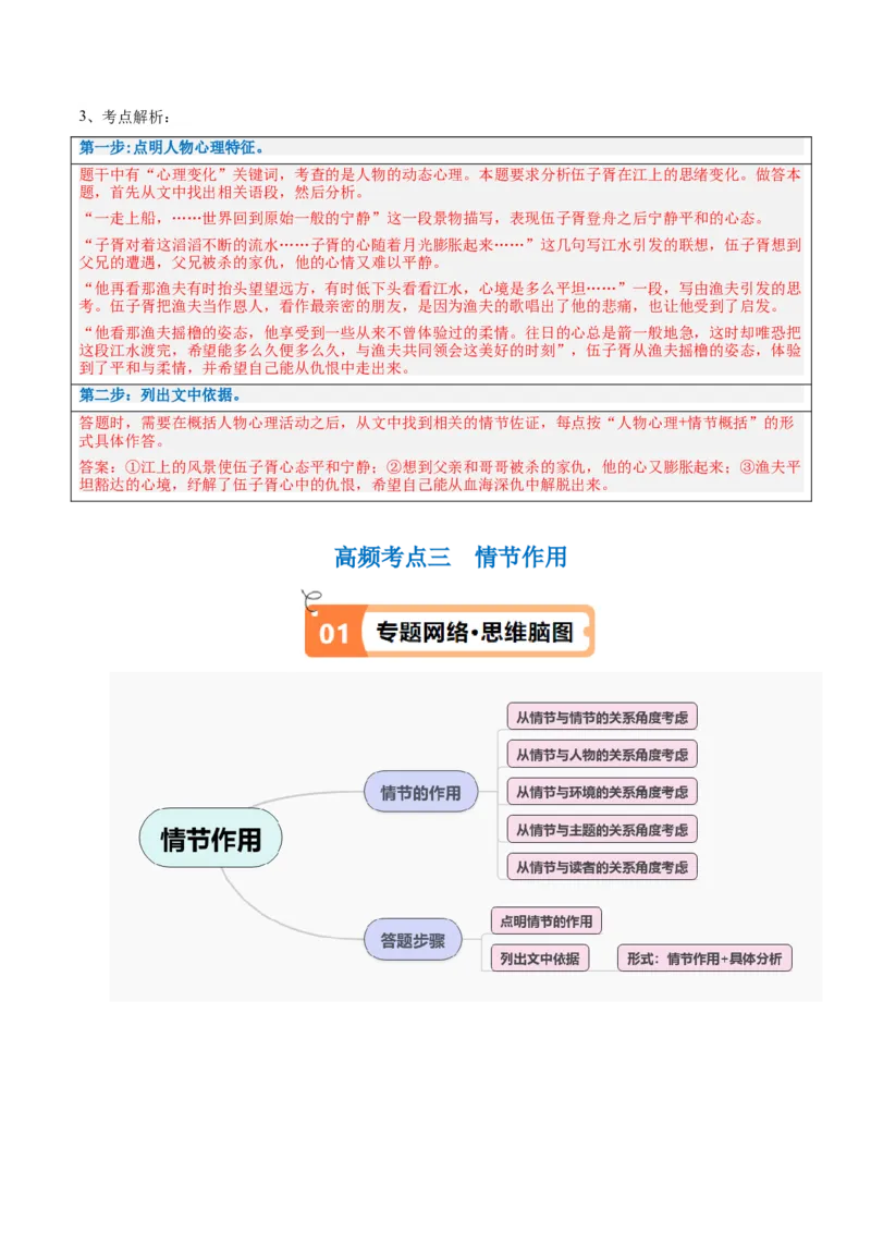 解密05文学类文本阅读小说之情节分析（讲义）（解析版）_01高考语文_4.22024年新高考资料_2.2024二轮复习