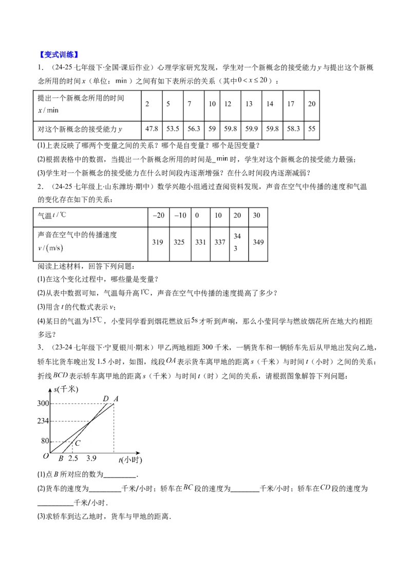 专题13函数与函数图象的五种考法（学生版）_初中数学_八年级数学下册（人教版）_压轴题攻略-V9_2025版