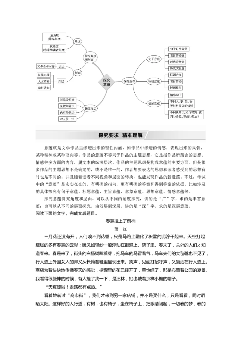 第3部分专题16Ⅲ核心突破突破六立足文本，思考深广，精准探究丰富意蕴_01高考语文_22022年新高考资料_2022年一轮复习各版本_1.2022年高考语文一轮复习通用版