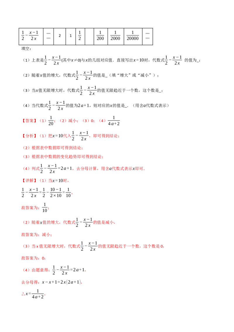 专题15.10分式全章专项复习（3大考点11种题型）（举一反三）（人教版）（教师版）_初中数学_八年级数学上册（人教版）_母题专项-U66_2025版