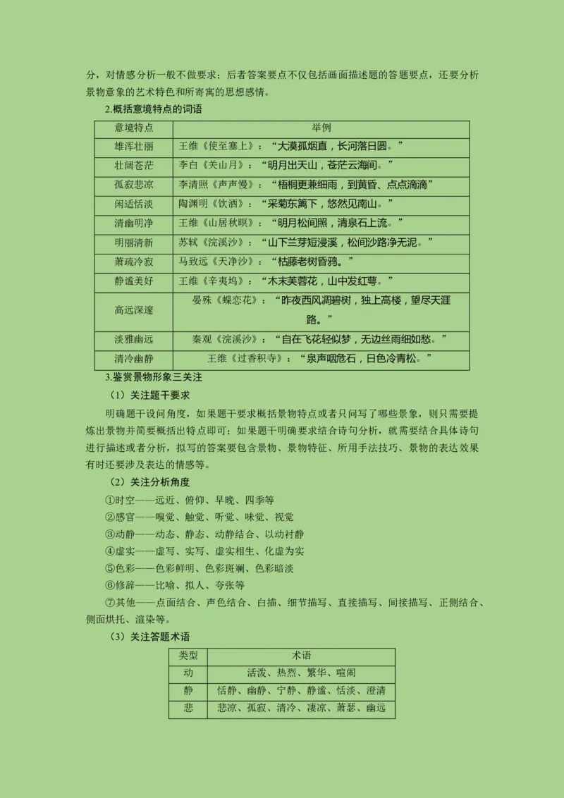 考点16鉴赏古代诗歌中的形象艺术（讲义）-2023年高考语文二轮复习讲练测（新高考）_01高考语文_32023年新高考资料_二轮复习_2023年高考语文二轮复习讲练测（新高考）