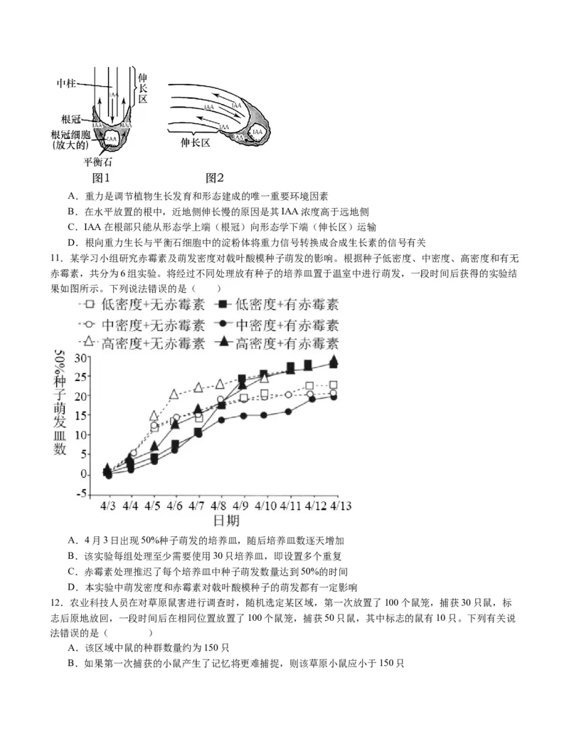 期末模拟卷02（考试版A4版）测试范围：人教版2019选择性必修1+选择性必修2_高中九科知识点归纳。_人教版高中Word电子版试卷练习试题知识点全科_高中生物试卷习题_生物选修_选修1