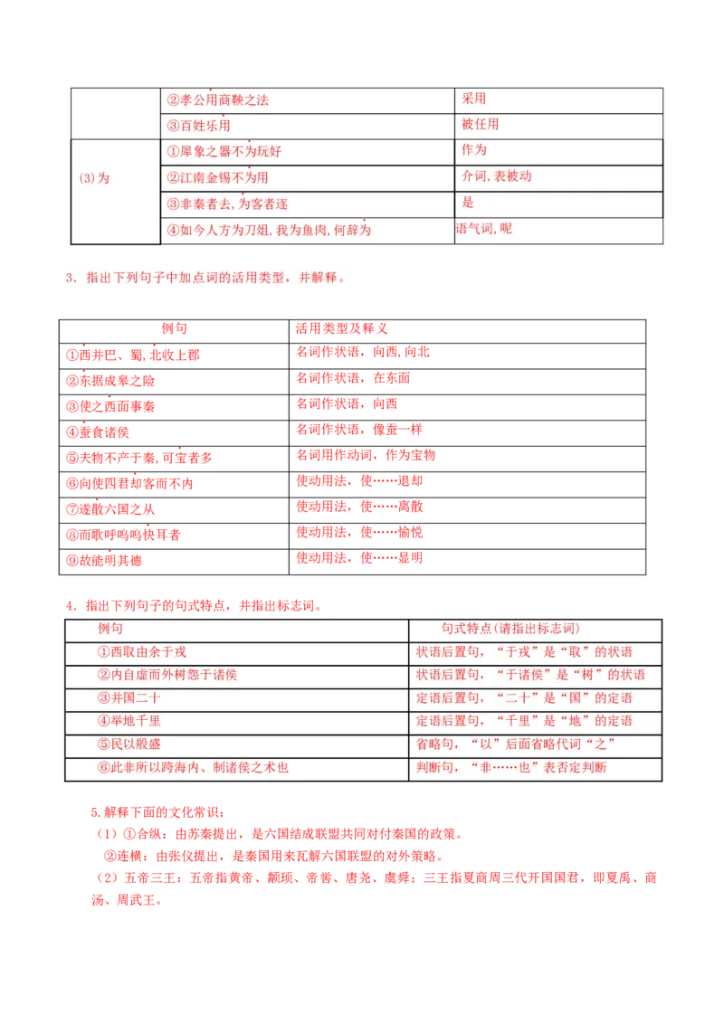 11-1《谏逐客书》（导学案）-（统编版必修下册）_高语_高中语文_必修下册_导学案