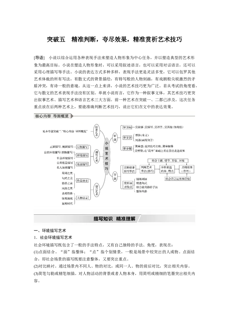 第3部分专题15Ⅲ核心突破突破五精准判断，夸尽效果，精准赏析艺术技巧_01高考语文_22022年新高考资料_2022年一轮复习各版本_1.2022年高考语文一轮复习通用版