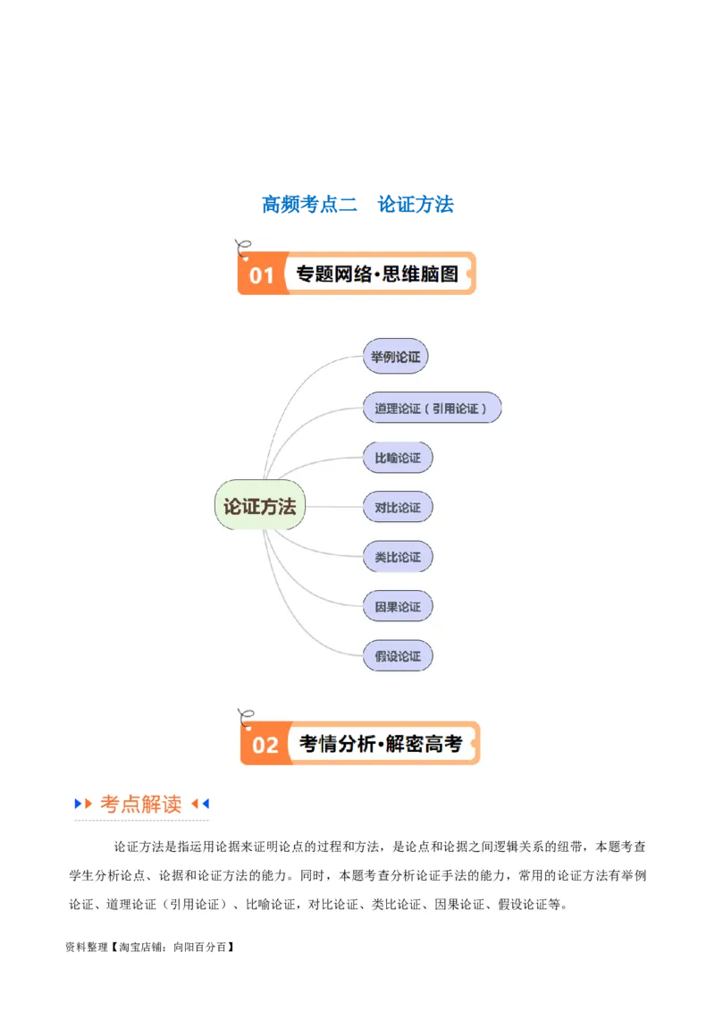 解密01信息类文本阅读之论证分析（讲义）（解析版）_01高考语文_新高考复习资料_2024年新高考资料_二轮复习资料_讲义_教师版（含答案解析）