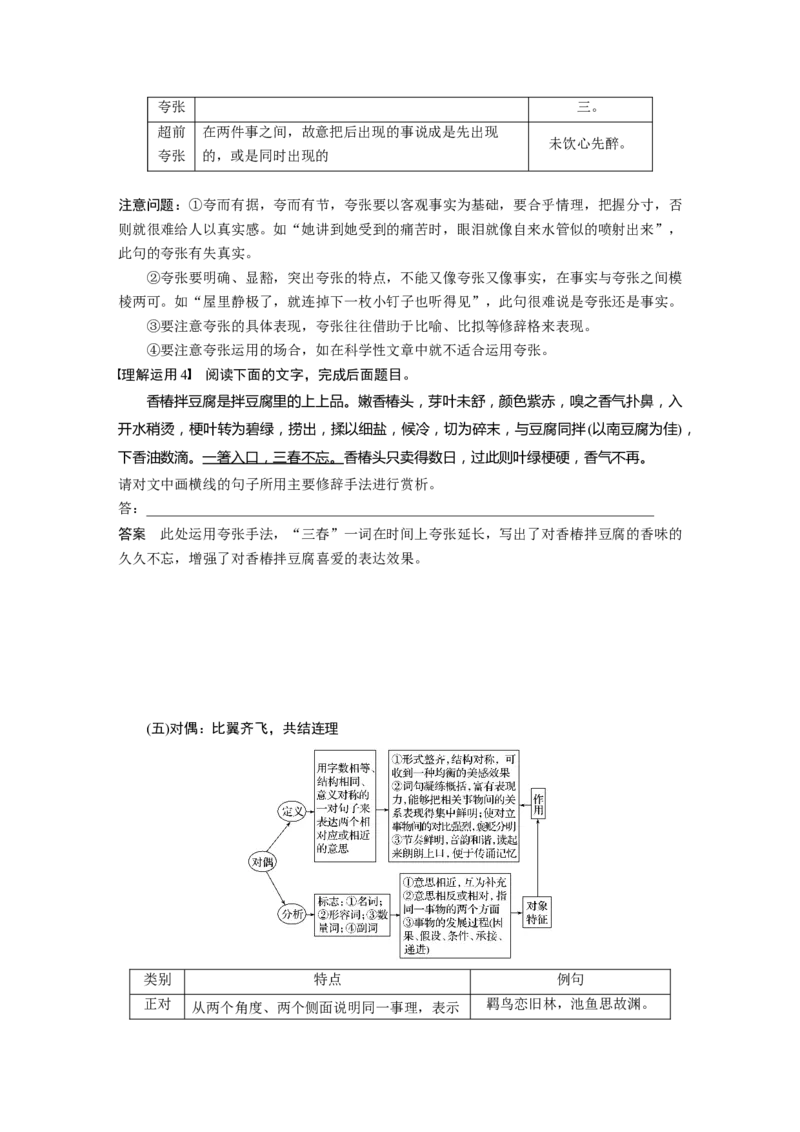 第1部分专题8判断修辞，分析逻辑，做好语言仿写_01高考语文_22022年新高考资料_2022年一轮复习各版本_1.2022年高考语文一轮复习通用版