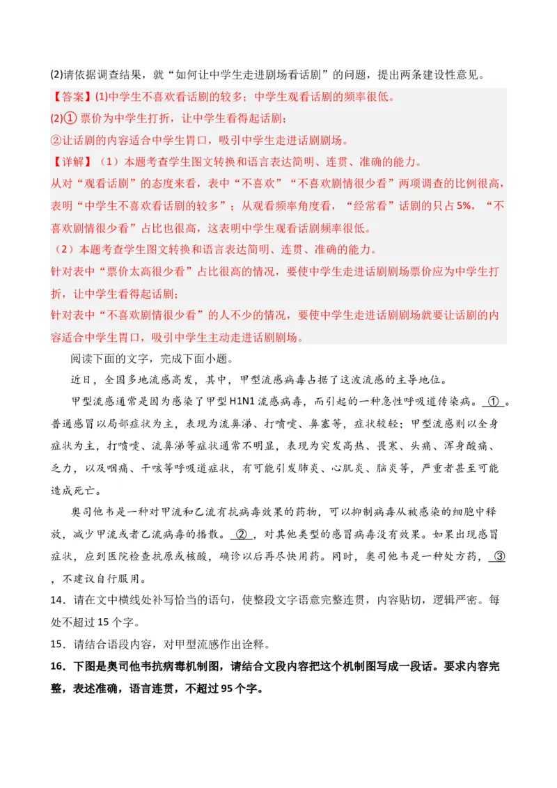 第11节图文转换-口袋书2024年高考语文一轮复习知识清单（全国通用）（解析版）_01高考语文_通用版（老高考）复习资料_2024年复习资料_第1章语言文字运用