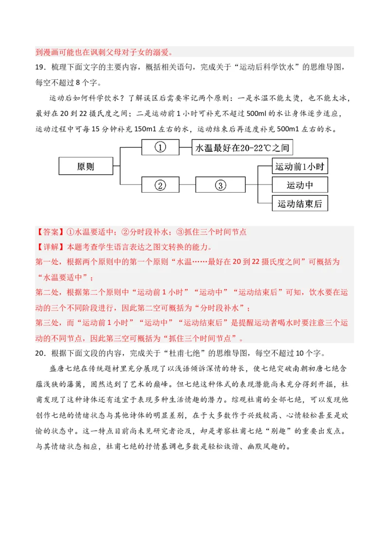 第11节图文转换-口袋书2024年高考语文一轮复习知识清单（全国通用）（解析版）_01高考语文_通用版（老高考）复习资料_2024年复习资料_第1章语言文字运用